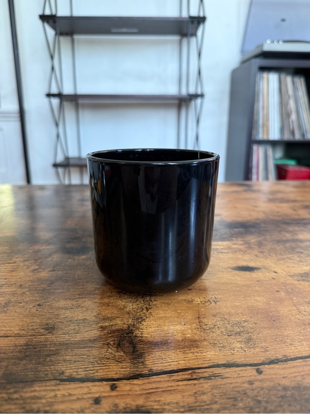 Black Ceramic Tumbler - Sleek Home Dining Cup
